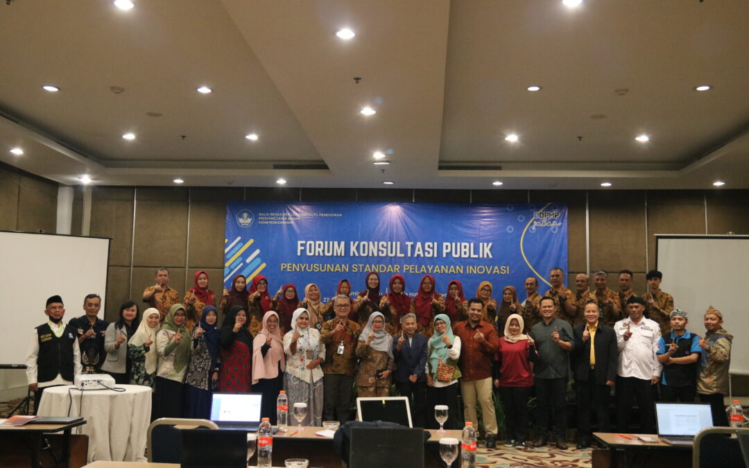 BBPMP Jabar Gelar Forum Konsultasi Publik untuk Penyusunan dan Penyempurnaan Standar Pelayanan Tahun 2025